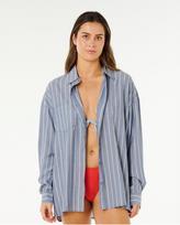 No Name Koszula damska RIP CURL Beach Days Pinstripe Shirt niebieska - M