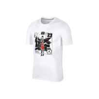 Jordan Pure Assassin Print Crew Neck Short Sleeve T-Shirt Men Tops White BQ2556-100 S white