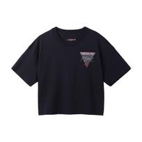 Jordan Essential Oversized Print Short Sleeve T-Shirt Women Tops Black DC2154-010 M black