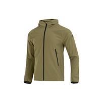 Adidas Solid Color Sleeve Print Logo Zip Hoodie Jacket Men Outerwear Military-Green HN2057 S