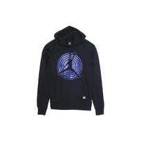 Jordan 11 Fleece Pullover Hoodie With Character Print Men Tops Black 823715-010 XXL blue
