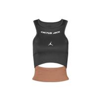 Air Jordan x Cactus Jack by Travis Scott Womens Tank Top Dark Smoke Grey Women Tops DX6172-070 XS