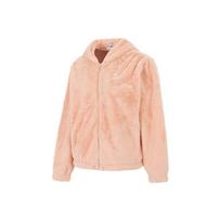 Puma Faux Fur Solid Warm Hooded Jacket Women Outerwear Coral 533127-27 XL beige