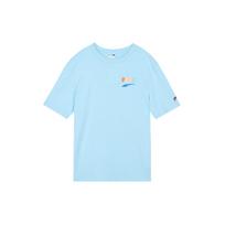 PUMA American Retro Sports Letter Print Crew Neck Dopamine Short Sleeve T-Shirt Men Tops Sky-Blue 531335-90 XXL white