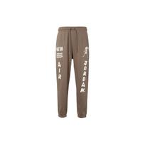 Air Jordan x Umar Rashid Fleece Logo Pants Brown Men Bottoms DV7569-274 XL