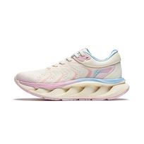 Li Ning Arc CRC Shock Absorbing Wear Resistant Non Slip Low Top Running Shoes Women Running Shoes Beige Pink AZGU006-6 37⅔ white