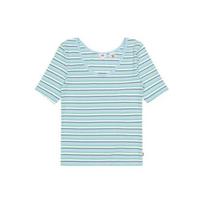 Levis Striped Crew Neck Short Sleeve Regular T-Shirt Women Tops Blue 85395-0003 S
