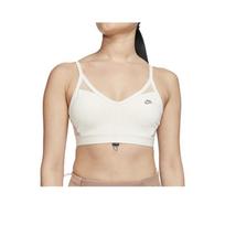 Nike Indy Icon Clash Low Impact Sports Bra Women Underwear Ivory BV3524-110 M beige