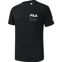 FILA Solid Color Letter Print American Vintage Crew Neck Short Sleeve T-Shirt Men Tops Black A11M321108FBK M black