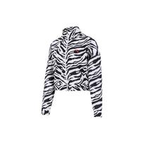 Puma Zebra Print Sportinis stovas Collar Striukė Moteriška striukė juoda 846282-02 XL white
