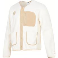 Puma Color Block Pocket Sports Fleece Casual Jacket Men Jacket Off-White 539915-93 M white
