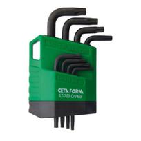 Set of 8 Torx keys, CETAFORM, L short arm
