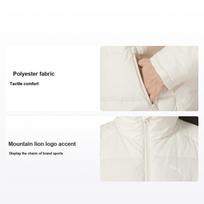 Puma Windproof Warm Outdoor Fashion Down Jacket Women Jacket Off-White 631635-80 XL white
