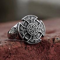 New Norse Viking Celtics Knot Rings for Men Women Stainless Steel Fashion Vintage Biker Jewelry 7