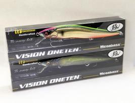 Megabass VISION ONETEN SP-C 2pc Set Satsuki Ayu & Viziburu Gold 110mm Jerkbait gray