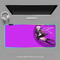 DanganRonpa Mouse Pad RGB Gaming Mouse Pad Desk Mat HD Gamer Large LED Light XXL MousePads RGB600x300x3mm