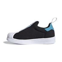 Adidas Superstar 360 XJ Black Hazy Blue Vaikiški sportiniai bateliai - juoda avalynė - balta FX4916 28