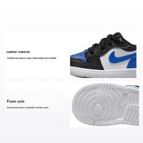 Air Jordan 1 Low ALT TD Alternate Royal Toe Kūdikio sportbačiai Mėlyni Balti Juodi DR9747-140 26