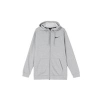 Nike Dry Hoodie su pilnu užtrauktuku, Fleece striukė vyrams, Viršutinis drabužis, Šviesiai pilka CZ6377-063 M gray