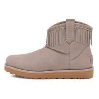UGG Classic Mini Two-Layer Leather Mini Classic Tassel Plush Short Snow Boots Women Snow Boots Gray 1127454-SYGR 38 gray