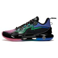 Li Ning Yu Shuai Evolution Low Fabric TPU Wear-Resistant Breathable Low-Top Basketball Shoes Men sneaker Black Pink Blue ABAS161-4 44⅓