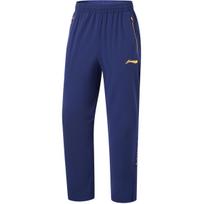 Li Ning Table Tennis Series Solid Color Mid-Rise Quick-Dry Sports Long Pants Men Bottoms Light-Blue AYKU773-2 2XL