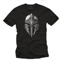 26 Mens Viking Helmet T Shirt Sparta Warrior Vintage Gamer Motif Boys Men- Unisex T-Shirt XXXL