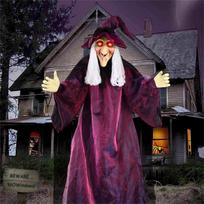 Halloween Decoration Voice Control Witch Large Hanging  Luminous Soundmaking Bar  House Horror Decoration