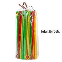 La Mei Extra Long Thin Curl Perm Rods for Cold Hair Perm and Hairdressing green