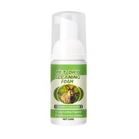 Rabbit Dry Cleaning Foam 30ml Gentle Non Water Formula for Pet Hygiene Easy Application Non Irritating Long Lasting One Size