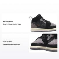 Air Jordan 1 Mid SE Craft TD Inside Out - Black Baby Sneakers Light-Graphite Sail Cement-Grey DV0437-001 25