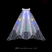 White Veil Bridal Headwear With White Veil Covering Multiple Layers And Short Plain Veil Wedding Dress Photo Shoot Fluffy Style 1