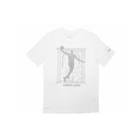 Nike Dri-FIT NBA Los Angeles Lakers Graphic Print Crew Neck Short Sleeve T-Shirt Men Tops White CT4003-100 L