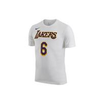 Nike Lakers LeBron James #6 Casual Breathable Sports Short Sleeve T-Shirt Men Tops White CV8529-116 L