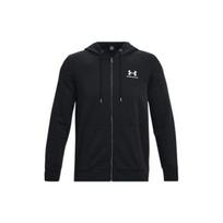 Under Armour Solid Logo Print Full Zip Hoodie Men Hoodie Black 1373881-001 L