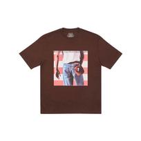 Palace Born To Bun Parody Album Character Casual Short Sleeve T-Shirt Unisex Tops Brown P20TS073 S