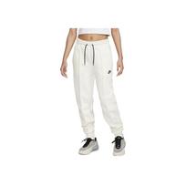 Nike Sportswear Tech Fleece Logo Print Drawstring Knit Jogger Pants Women Bottoms Milk-White FB8330-110 L white