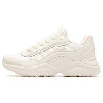 Anta Synthetic Leather Minimalist Shock Absorbing Non-Slip Durable Low-Top Training Shoes Women sneaker Ivory-White 122017772-3 38.5 white