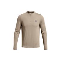 Under Armour UA Vanish Elite Solid Sweat-Wicking 1/4 Zip Long Sleeve Crew Neck T-Shirt Men Tops Brown 1382798-203 XXL beige