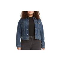 Levis Solid Color Fitted Long Sleeve Jacket Women jackets Gray Black 29945-0014 XS
