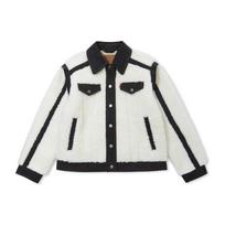 Levis FW22 Color Block Lapel Single Breasted Jacket Women jackets White A5181-0001 S