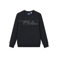 FILA Basic Logo Knitted Sports Crew Neck Sweatshirt Men Sweatshirt Legendary-Blue F11M217203F-NV M black