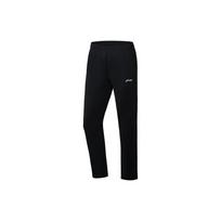 Li Ning Ping Pong Series Solid Color Logo Straight Leg Sports Pants Women Bottoms Black AKLR736-2 XXL black