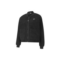 Puma Sherpa Fleece Warm Casual Sports Jacket Women Jacket Black 599146-01 L black
