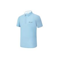 FILA X McLaren Collaboration SS23 Solid Color Back Line Design Golf Short Sleeve Polo Shirt Men Polo Shirts Stone-Blue A11M325112F-BU XXXL
