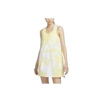 Nike Sportswear Tech Pack Logo Embroidered Tie-Dye Half-Zip Sleeveless Dress Women Dresses Lemon-Yellow DV8486-706 S beige