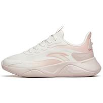 Anta Lingyun Comfortable Fabric Synthetic Leather Shock Absorbing Non-Slip Wear-Resistant Breathable Lightweight Low-Top Running Shoes 922355540-1 39 white