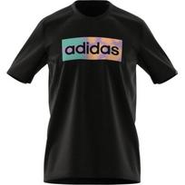 Adidas Hazy Dreams Box Logo Round Neck Comfortable Fashion Short Sleeve T-Shirt Men Tops Black GL3266 XL