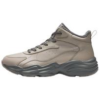 Anta Planet Thickened Fleece Non-Slip Warm Mid-Top Casual Shoes Men Casual Shoes Brown Gray 112448956-1 39