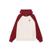 Mizuno Cny Series American Retro Color Block Dragon Embroidery Letter Logo Printed Hoodie Unisex Hoodies Nostalgic-White D2CC43H2 M